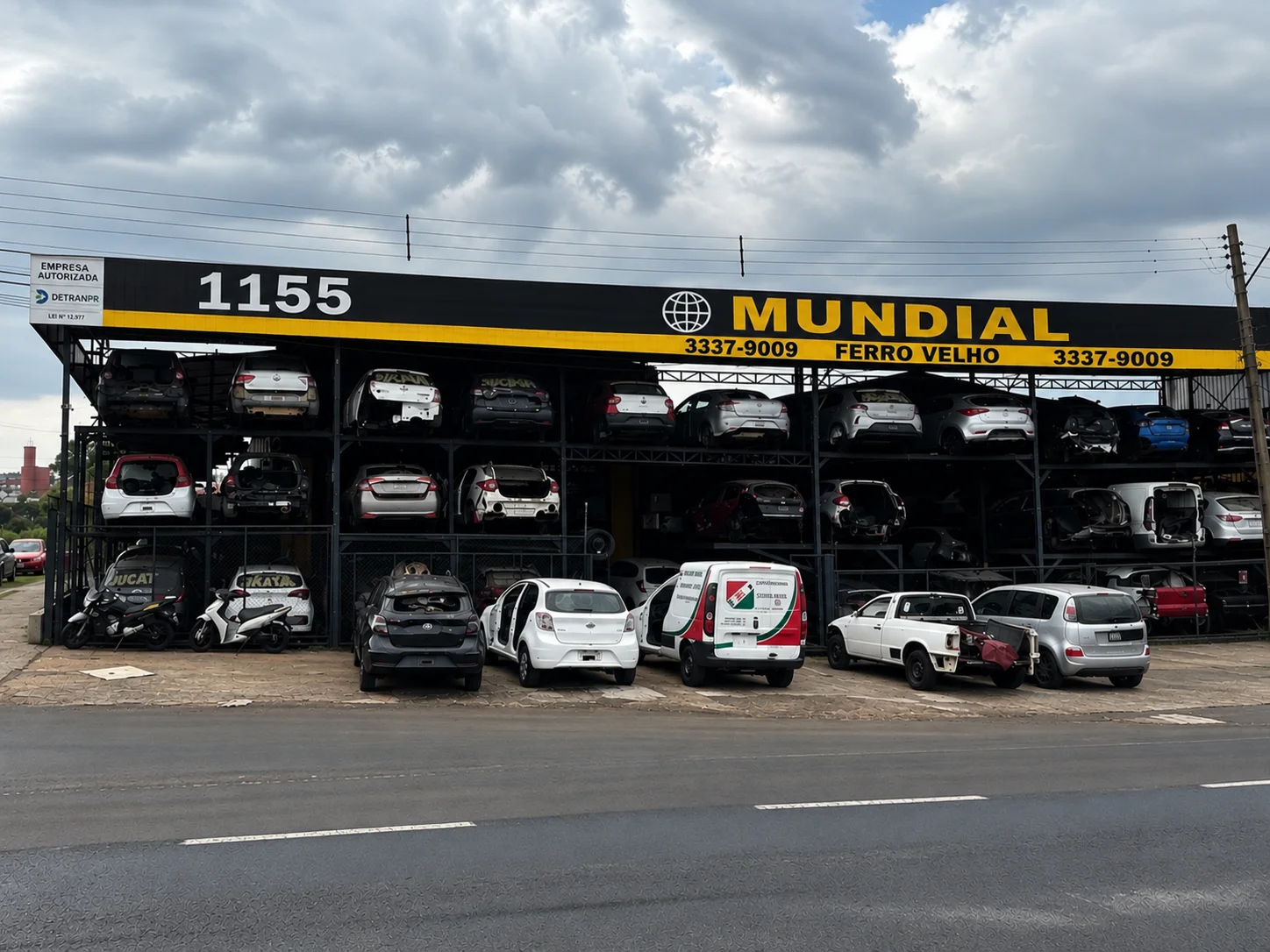 Fachada Ferro Velho Mundial Londrina PR